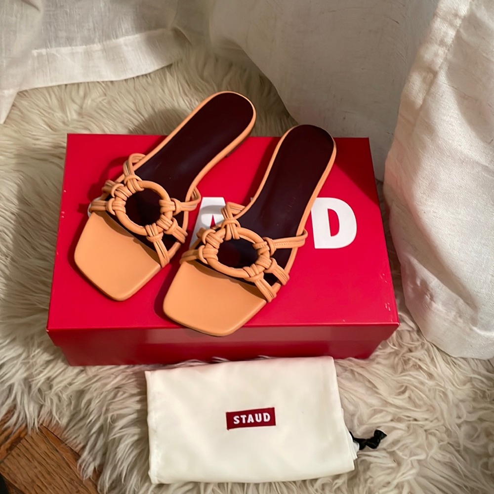 STAUD Adeline Leather Sandal